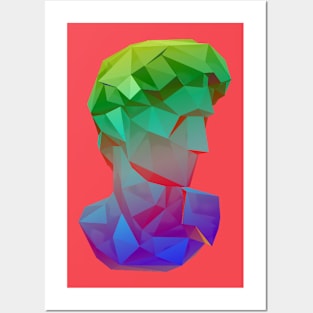 lowpoly antique statue Posters and Art